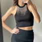 Top con strass